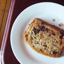 Banana Bread with Chocolate and Ginger
