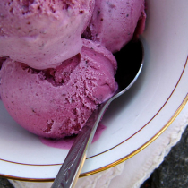 Blueberry Sour Cream Ice Cream