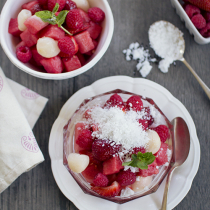 Watermelon, Berry & Rose Salad with Coconut Granita + 13 Ways with Rose