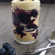 Caramelised White Chocolate Cheesecake with Blueberry Sauce + 13 Ways with Blueberries