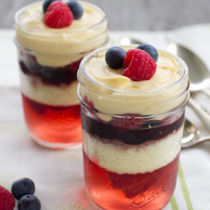 Berry and Moscato Trifles