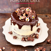 Spiced Chocolate Popcorn Cake